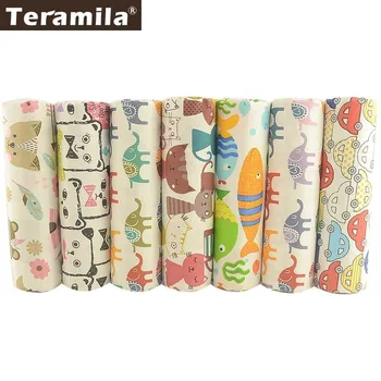 Teramila 100% Cotton Twill Fabric Animal Design 7 PCS/40cmx50cm Telas DIY Cushion Cover Pillow Sewing Home Decoration Tissus
Teramila 100% Cotton Twill Fabric Animal Design 7 PCS/40cmx50cm Telas DIY Cushion Cover Pillow Sewing Home Decoration Tissus