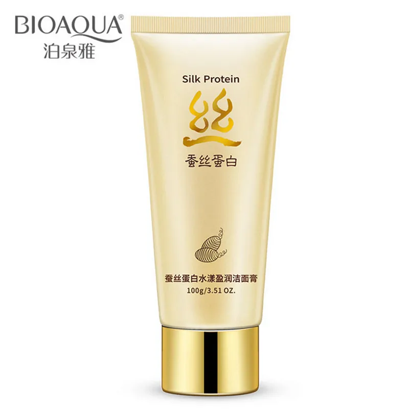 BIOAQUA Natural Silk Protein Deep Cleansing Pore Facial Cleanser Hydration Oil-control Moisturizing Foaming Cleanser 100ml
BIOAQUA Natural Silk Protein Deep Cleansing Pore Facial Cleanser Hydration Oil-control Moisturizing Foaming Cleanser 100ml