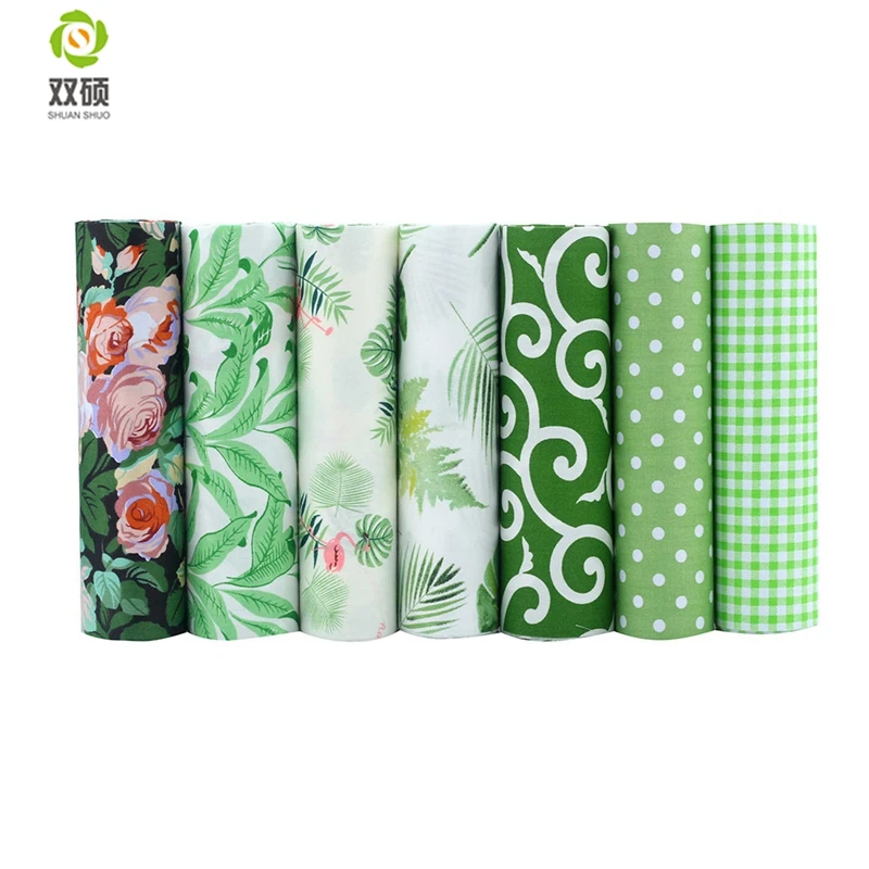Shuanshuo 7pcs/lot, Green Foral Twill Cotton Fabric,Patchwork Cloth For DIY Quilting Sewing Baby&Children Sheets Dress Material
Shuanshuo 7pcs/lot, Green Foral Twill Cotton Fabric,Patchwork Cloth For DIY Quilting Sewing Baby&Children Sheets Dress Material