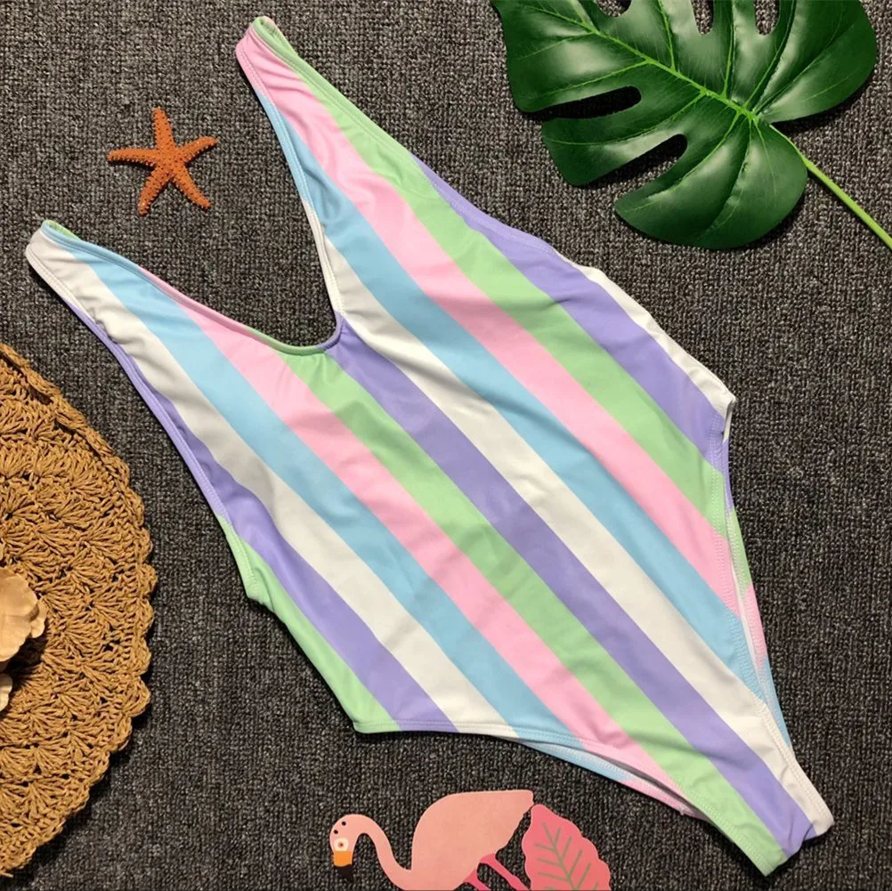 2019 One Piece Female Swimsuit Striped Swimwear Women Backless Monokini Bodysuit Bather Bathing Suit Swimming suits Beachwear
2019 One Piece Female Swimsuit Striped Swimwear Women Backless Monokini Bodysuit Bather Bathing Suit Swimming suits Beachwear