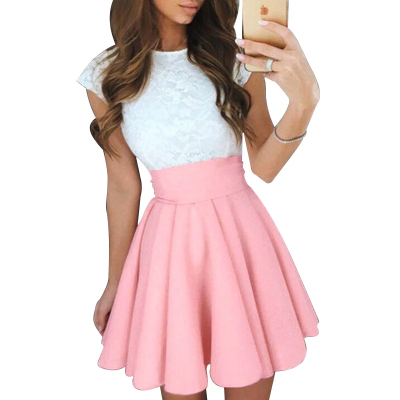A shape high waist solid color polyester mini sexy casual simple pleats red red white black yellow gray blue skirt
A shape high waist solid color polyester mini sexy casual simple pleats red red white black yellow gray blue skirt