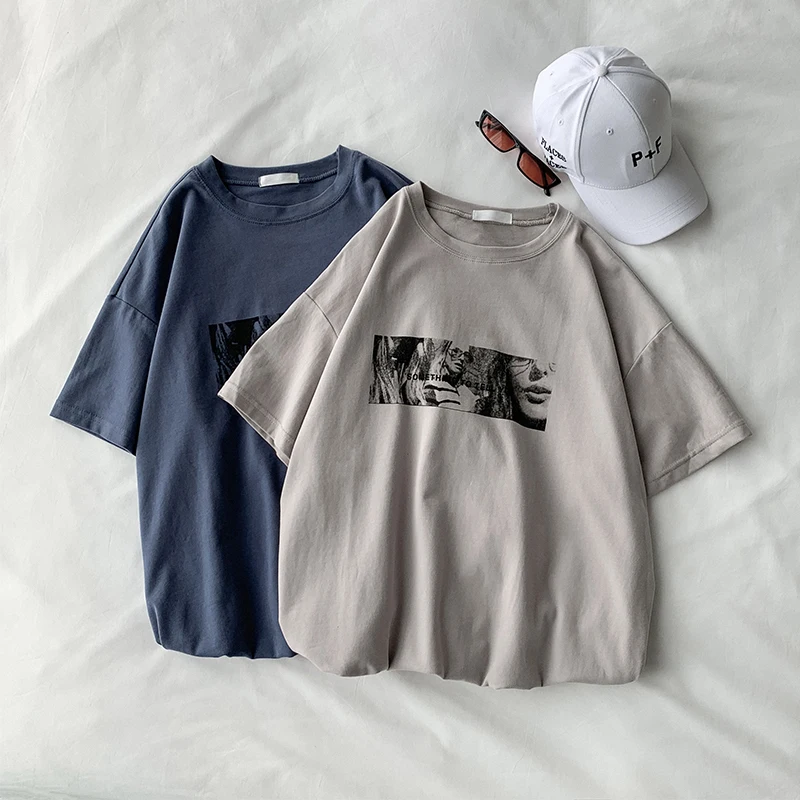 2019 Spring And Summer New Personality Printing Set Head Harajuku Men's Trend Five-point Sleeve Casual T-shirt
2019 Spring And Summer New Personality Printing Set Head Harajuku Men's Trend Five-point Sleeve Casual T-shirt