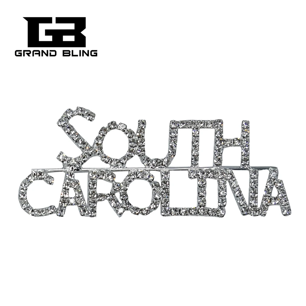 USA States Theme Gift Bling Rhinestone "SOUTH CAROLINA" State Word Pin Crystal Brooch Jewelry
USA States Theme Gift Bling Rhinestone "SOUTH CAROLINA" State Word Pin Crystal Brooch Jewelry