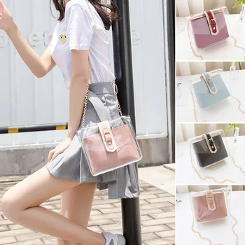 Lady Transparent Jelly Pack Candy-colored Shoulder-slung Mobile Phone Package New
Lady Transparent Jelly Pack Candy-colored Shoulder-slung Mobile Phone Package New