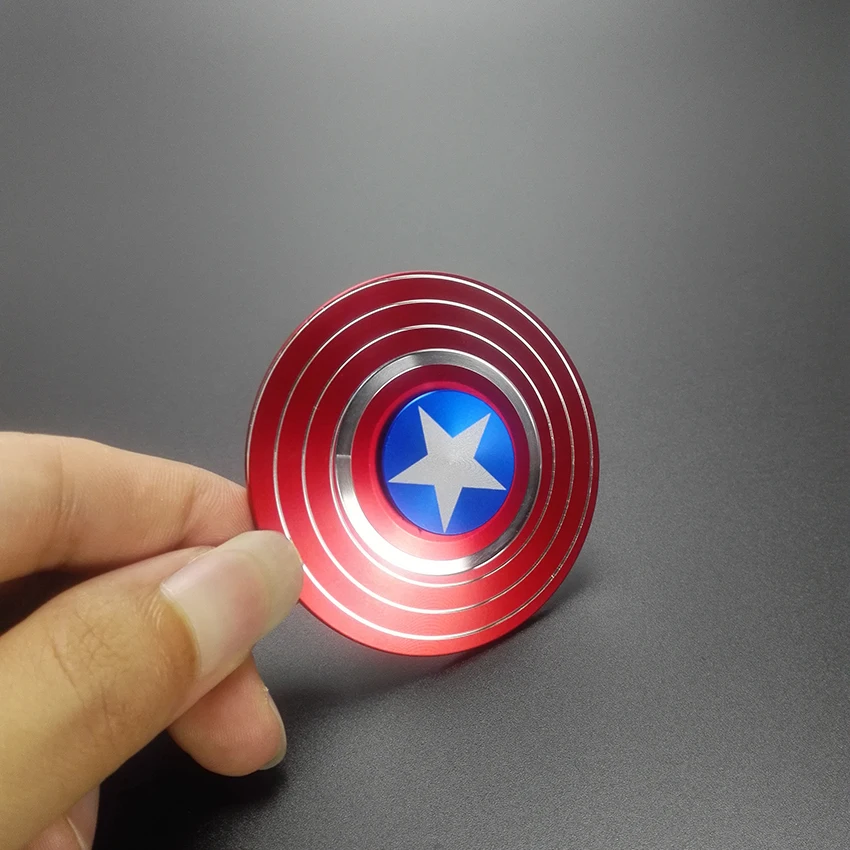 

Fidget Spinner American Captain Fast Bearing Spider Finger Hand Spinner gyro EDC ADHD Rotation Anti Stress Aluminum alloy Man