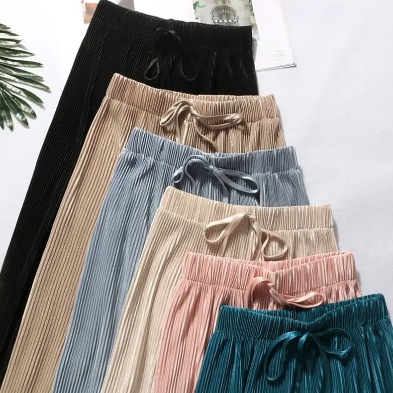 YOFEAI NEW Wide Leg Pants Summer Casual Trouser Pants Fashion Loose Pants Female Camouflage Ankle-Length Pants
YOFEAI NEW Wide Leg Pants Summer Casual Trouser Pants Fashion Loose Pants Female Camouflage Ankle-Length Pants