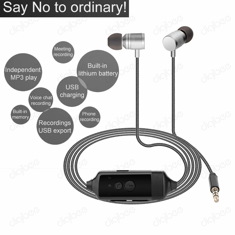 512MB Voice Call Recorder Bluetooth Earphone Headset for iPhone Android Phone Conversation Incoming Calls Message Recording
512MB Voice Call Recorder Bluetooth Earphone Headset for iPhone Android Phone Conversation Incoming Calls Message Recording
