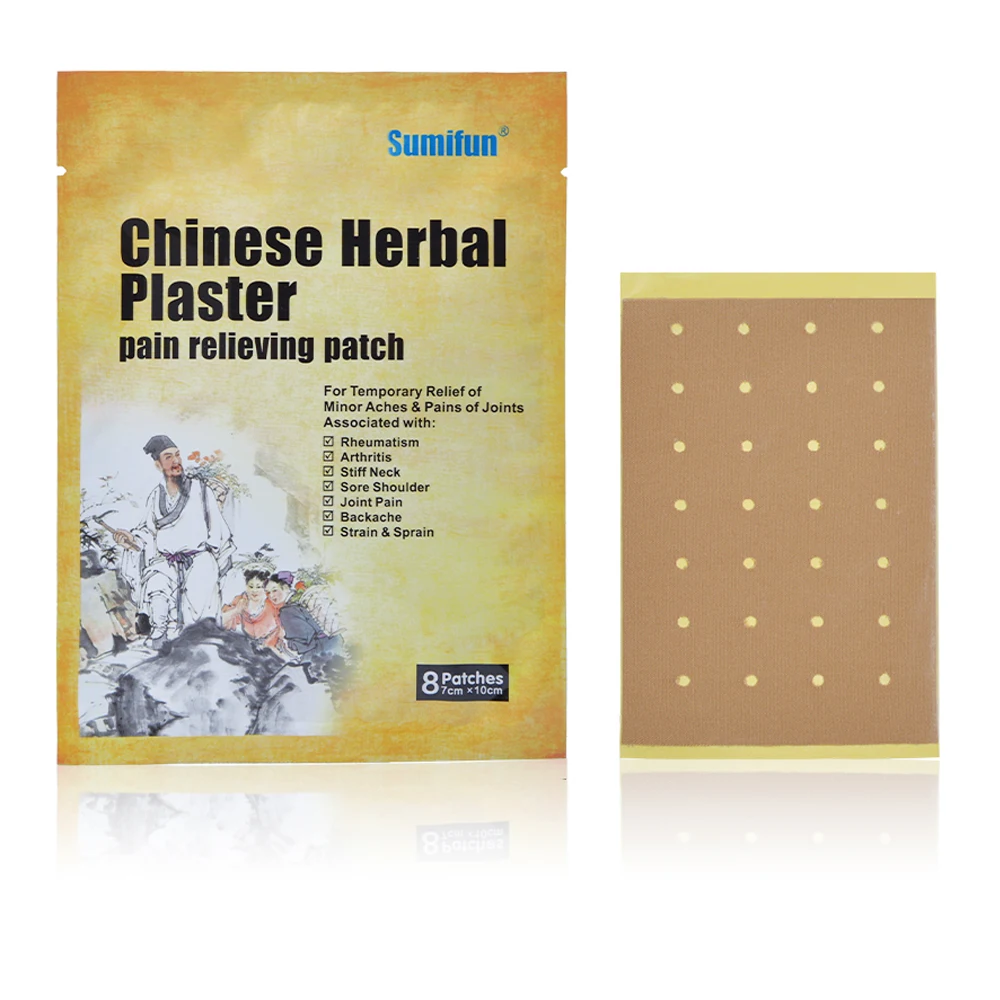 8pcs/bag Chinese Herbal Plaster Pain Reliving Patch Temporary Relief of Minor Aches&pains Health Care Medical JMN053
8pcs/bag Chinese Herbal Plaster Pain Reliving Patch Temporary Relief of Minor Aches&pains Health Care Medical JMN053