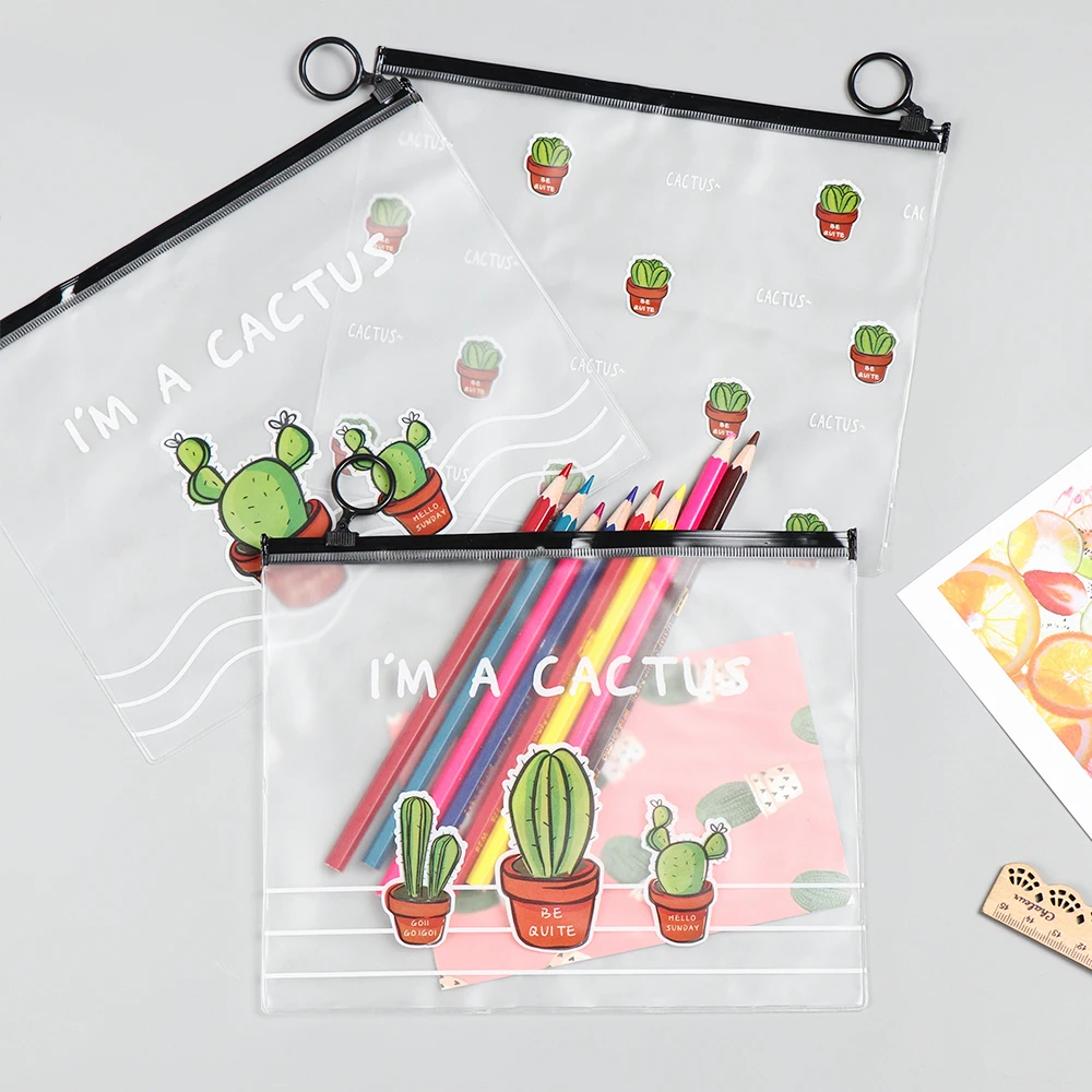 1PC A5 File Folder Storage Cactus PVC Waterproof Pencil Cases Transparent Stationery Office School Supplies Pencil Bags
1PC A5 File Folder Storage Cactus PVC Waterproof Pencil Cases Transparent Stationery Office School Supplies Pencil Bags