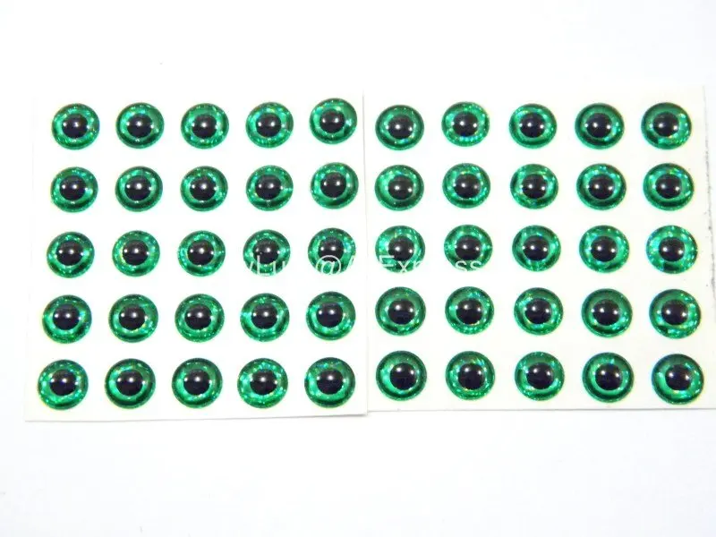 wLure Self-Stick 5mm 6mm 7mm 3D Green Fishing Eyes for Unpainted Fishing Lure Body 50 Eyes in OnePack Custom Lure Accessory UPEG
wLure Self-Stick 5mm 6mm 7mm 3D Green Fishing Eyes for Unpainted Fishing Lure Body 50 Eyes in OnePack Custom Lure Accessory UPEG