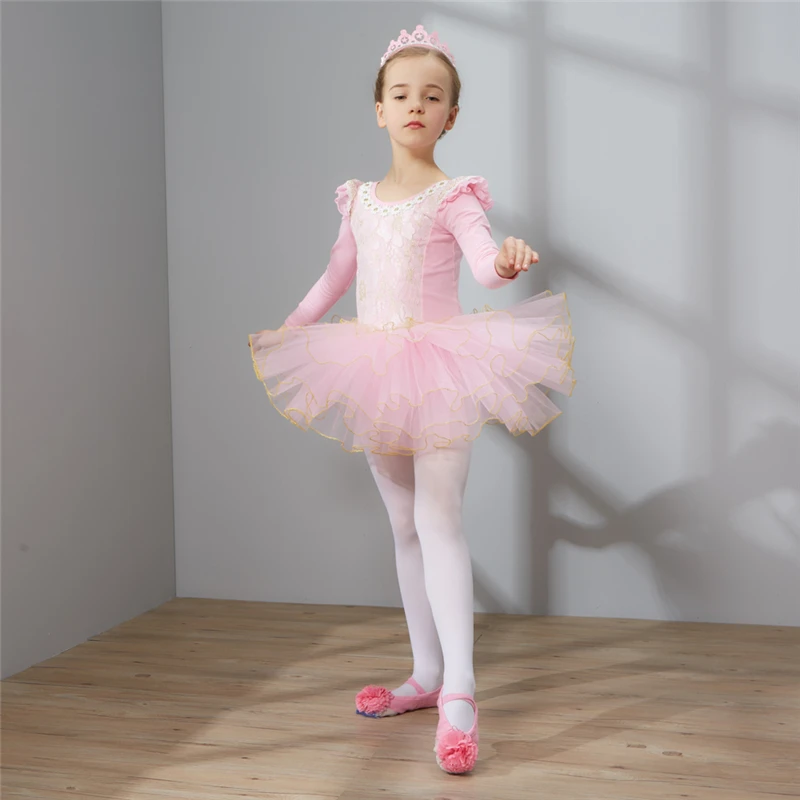 Combed Cotton Ballet Dress Tutu Ballet for Girls Kids Children High Quality Long Sleeves Tulle Dance Gymnastics Leotard
Combed Cotton Ballet Dress Tutu Ballet for Girls Kids Children High Quality Long Sleeves Tulle Dance Gymnastics Leotard