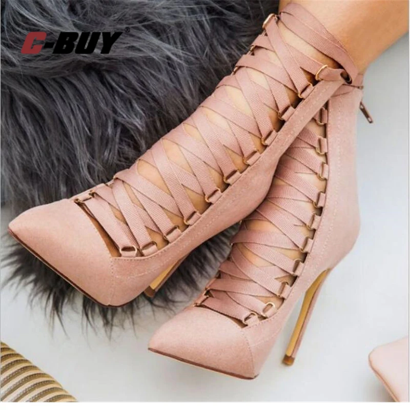 Women Gladiator High Heels Women Pumps Stiletto Sandal Booties Pointed Toe Lace Up Pumps Shoes Woman Boots101GGX
Women Gladiator High Heels Women Pumps Stiletto Sandal Booties Pointed Toe Lace Up Pumps Shoes Woman Boots101GGX