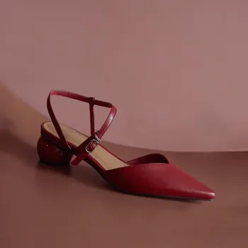 kmeioo genuine leather shoes woman pointed toe chunky heels high quality cowskin sandals women classic high heels
kmeioo genuine leather shoes woman pointed toe chunky heels high quality cowskin sandals women classic high heels