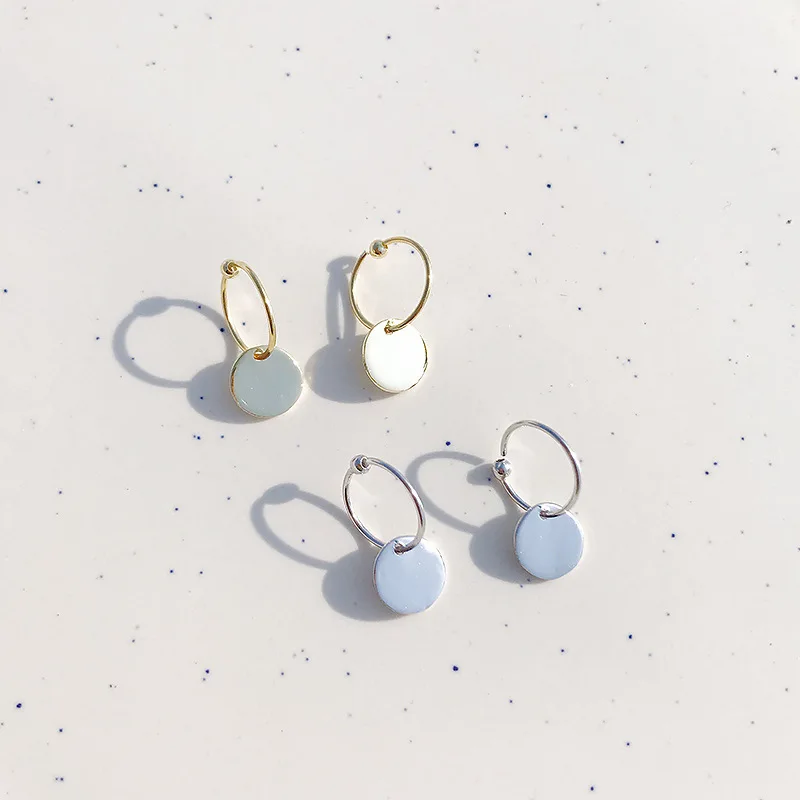 925 Sterling Silver Round Circle Drop Dangle Earrings For Women Girls Korean Style Exquisite Geometric Creative Ear Hook Jewelry
925 Sterling Silver Round Circle Drop Dangle Earrings For Women Girls Korean Style Exquisite Geometric Creative Ear Hook Jewelry