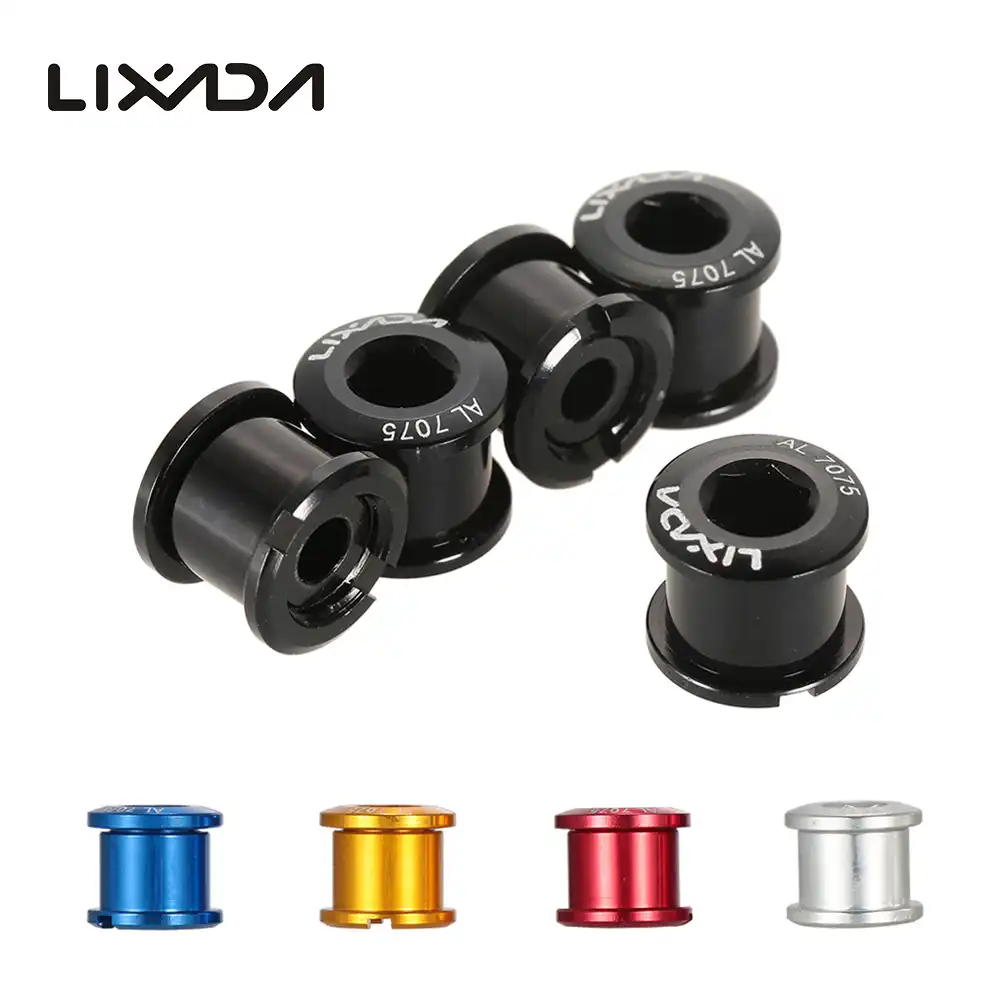5pcs Set Bicycle Chainring Bolts Single Speed Screws Chain Ring Bike Accessory