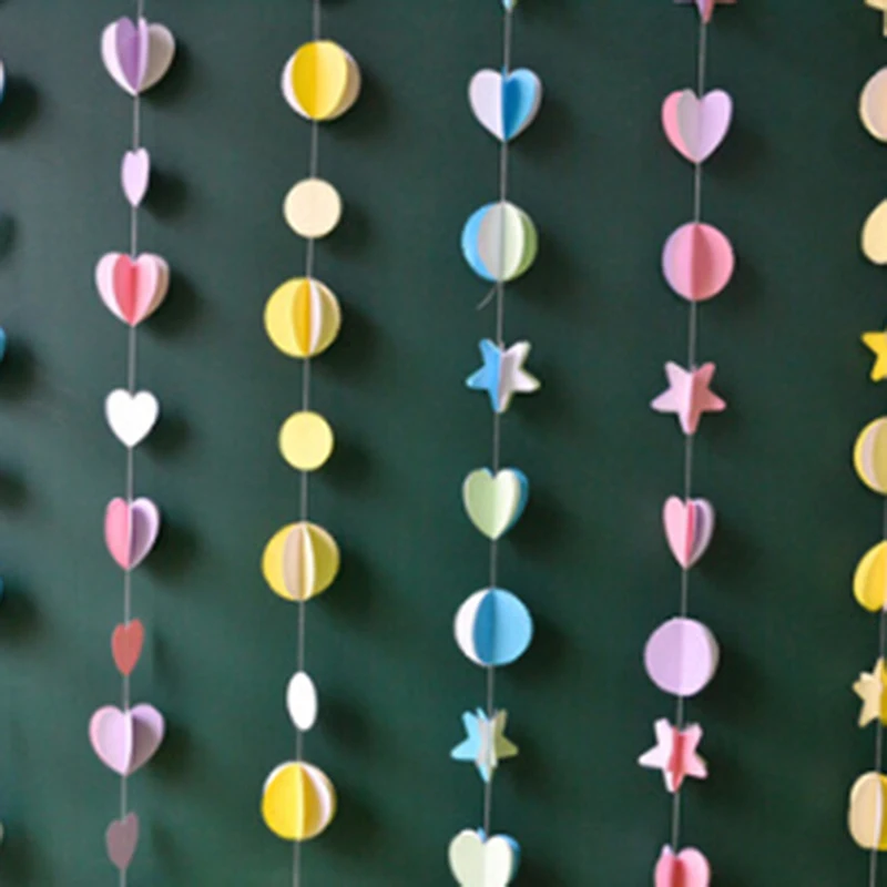 Circle Heart Cloud Paper Hanging Banner Balloon String Garlands Streamer Birthday Party Wedding Room Door Decoration
Circle Heart Cloud Paper Hanging Banner Balloon String Garlands Streamer Birthday Party Wedding Room Door Decoration