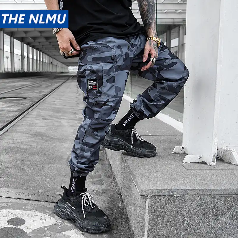 camo cargo joggers