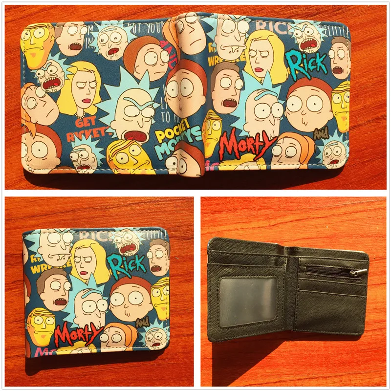 Blue Rick and Morty Wallets High QualityPrinting Purse Short Teenager Men Women's Leather Wallet Card Money Bag W566
Blue Rick and Morty Wallets High QualityPrinting Purse Short Teenager Men Women's Leather Wallet Card Money Bag W566