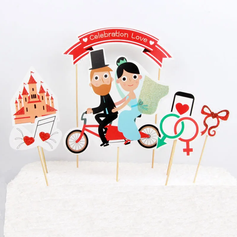 New Cartoon 1Set Bride&Groom Cupcake Topper Set for Children's Brithday Baby Shower Wedding Party Cake Decoration Supplies
New Cartoon 1Set Bride&Groom Cupcake Topper Set for Children's Brithday Baby Shower Wedding Party Cake Decoration Supplies