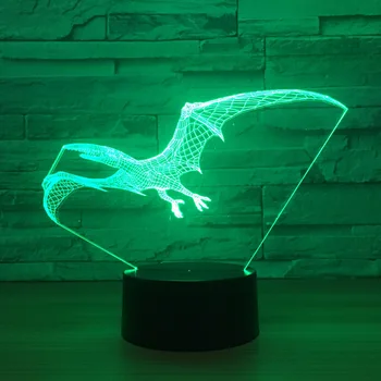 Pterosaur Colorful 3D night light LED acrylic visual stereo lamp touch small table lamp 1270
Pterosaur Colorful 3D night light LED acrylic visual stereo lamp touch small table lamp 1270