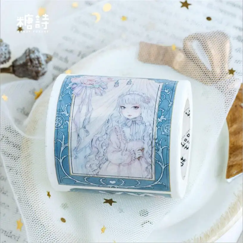 50mm Blossoming Cartoon noble girl Fairy Girl special ink decoration washi tape DIY planner scrapbooking diary masking tape
50mm Blossoming Cartoon noble girl Fairy Girl special ink decoration washi tape DIY planner scrapbooking diary masking tape