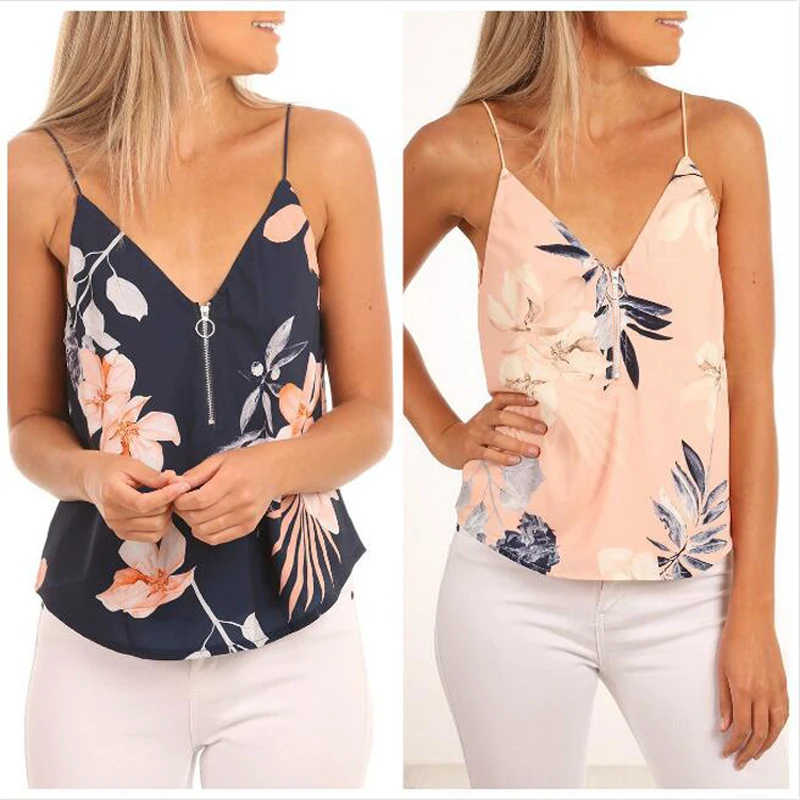 Crop Top Women 2018 Summer Print Vest Sleeveless Shirt Casual Tank Tops T-Shirt Camisole Feminina Vneck sexy clothes Top tees d
Crop Top Women 2018 Summer Print Vest Sleeveless Shirt Casual Tank Tops T-Shirt Camisole Feminina Vneck sexy clothes Top tees d