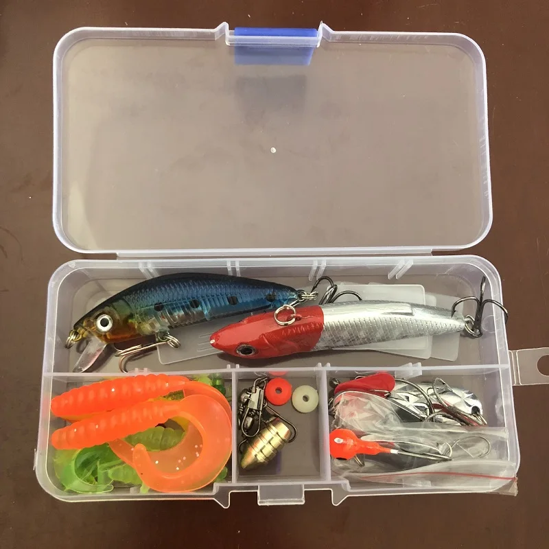 24pcs Fishing Lure Set Minnow Baits Kit Wobbler Crankbaits with Box lead Hooks soft lures Fishing Tackle Jigging hard Bait
24pcs Fishing Lure Set Minnow Baits Kit Wobbler Crankbaits with Box lead Hooks soft lures Fishing Tackle Jigging hard Bait