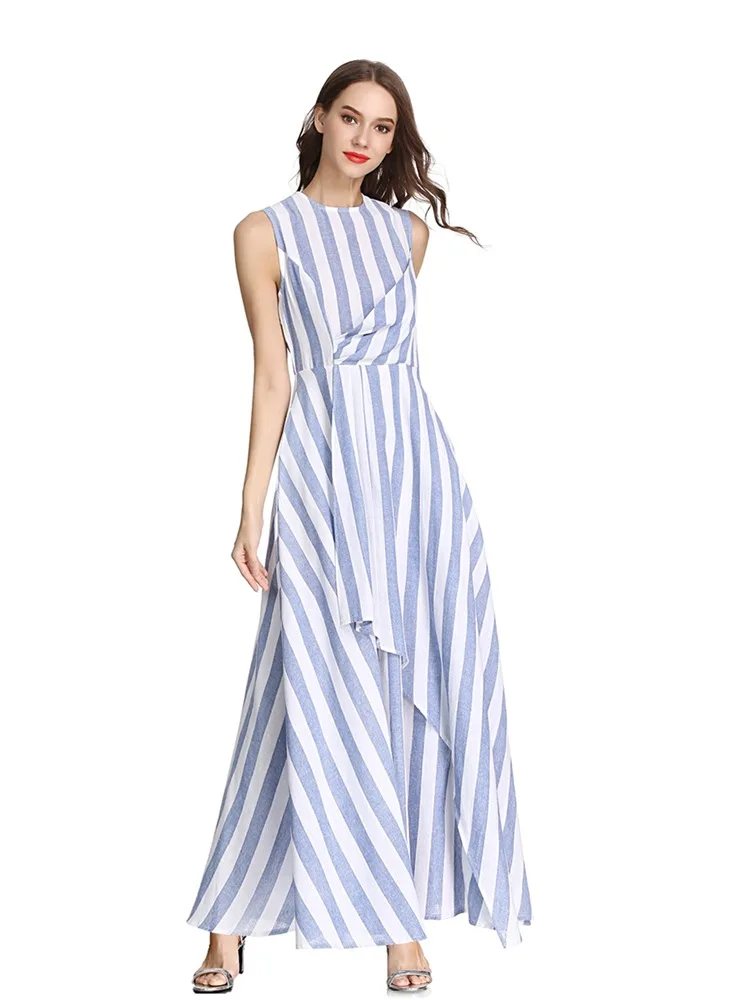 ZADORIN Women Dresses Summer 2019 Striped Sleeveless Maxi Dress Ruffle Elegant Casual Office A Line Vintage Dress Streetwear
ZADORIN Women Dresses Summer 2019 Striped Sleeveless Maxi Dress Ruffle Elegant Casual Office A Line Vintage Dress Streetwear