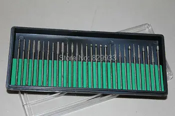 30Pcs Diamond Mounted Points Burrs 2.35mm 3/32" Shank Dental, Hobby, Nail, Jewellery Bone Varving Stone Dremel Micromotor Tools
30Pcs Diamond Mounted Points Burrs 2.35mm 3/32" Shank Dental, Hobby, Nail, Jewellery Bone Varving Stone Dremel Micromotor Tools