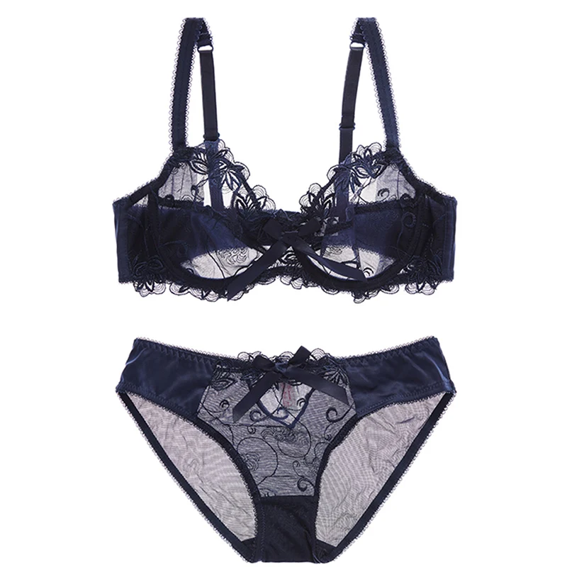 shaomvmeiwu embroidered ultra thin transparent gathered bra set sexy super thin breathable large size non-sponge mesh underwea
shaomvmeiwu embroidered ultra thin transparent gathered bra set sexy super thin breathable large size non-sponge mesh underwea