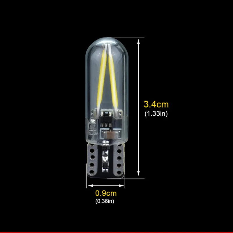 NAO W5W светодиодный светильник T10 5W5 для салона автомобиля SMD 194 168 стеклянная
