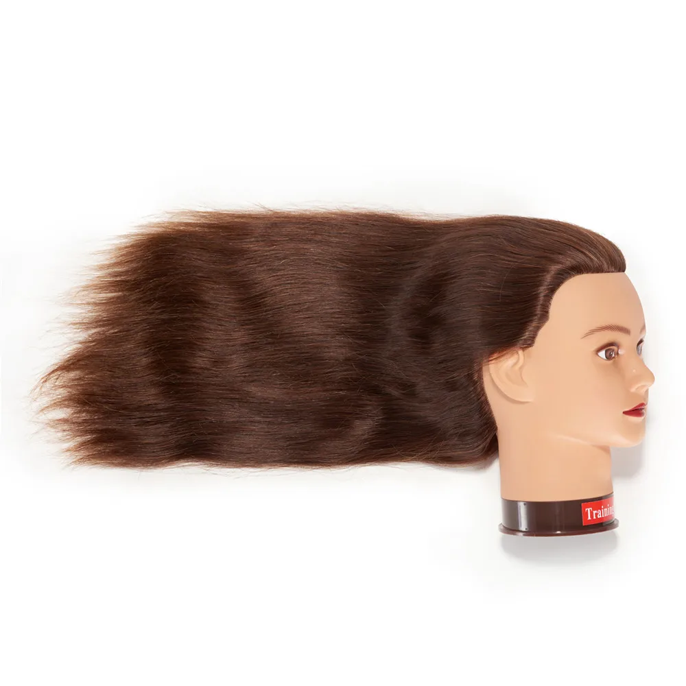 Traininghead 24 26 ''натуральные волосы 100% салон манекен голова для парики макияж