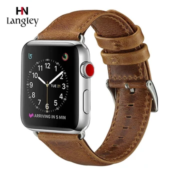 Comfortable Watchband For Apple Watch 40/44mm iwatch 4 Straps 38mm/42mm iwatch1/2/3 Genuine Leather Watch Bands Wholesale
Comfortable Watchband For Apple Watch 40/44mm iwatch 4 Straps 38mm/42mm iwatch1/2/3 Genuine Leather Watch Bands Wholesale