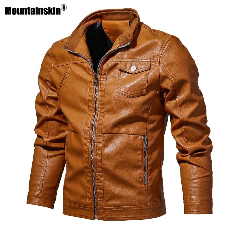 Mountainskin Men's Leather Jackets Motorcycle PU Coat Male Spring Autumn Casual Leather Coats Slim Fit Mens Brand Clothing SA613
Mountainskin Men's Leather Jackets Motorcycle PU Coat Male Spring Autumn Casual Leather Coats Slim Fit Mens Brand Clothing SA613