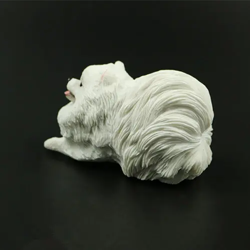 Pomeranian doggy figure artificial pet dog car styling home room decoration decorative article Christmas gift fan toy 8