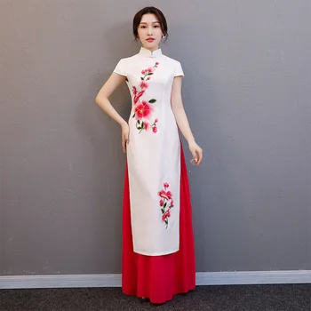 Elegant Chinese Style Print Flower Qipao 2020 New Ladies Party Dress Show Clothing Big Size 3XL 4XL Cheongsam Long Vestidos
Elegant Chinese Style Print Flower Qipao 2020 New Ladies Party Dress Show Clothing Big Size 3XL 4XL Cheongsam Long Vestidos