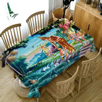 blue dining Tablecloth luxury party waterproof 3D rectangular tablecloth round table cloth customized size Cushion cover
blue dining Tablecloth luxury party waterproof 3D rectangular tablecloth round table cloth customized size Cushion cover