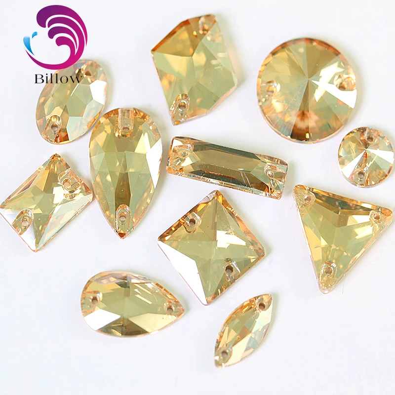 High Quality Gold Shadow Glass Sew On Rhinestone Gold Champagne Sew On Crystal Flatback Glitter Strass B3536
High Quality Gold Shadow Glass Sew On Rhinestone Gold Champagne Sew On Crystal Flatback Glitter Strass B3536