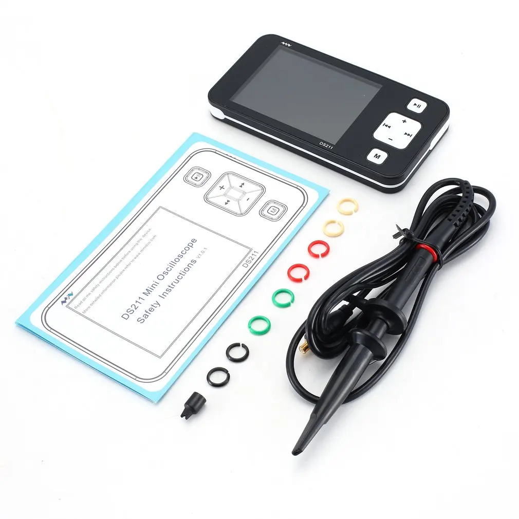 DS211 1-CH Handheld Mini Digital Storage Multimeter Oscilloscope USB 1MHz Pocket Handheld Automotive Osciloscope Set
DS211 1-CH Handheld Mini Digital Storage Multimeter Oscilloscope USB 1MHz Pocket Handheld Automotive Osciloscope Set