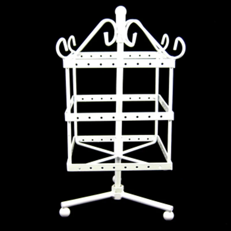 96 Holes Jewelry Display Metal Earring Display Square Revolving Necklace Earring Holder Showcase 4Colors 23.5cm*11cm, 1 Piece
96 Holes Jewelry Display Metal Earring Display Square Revolving Necklace Earring Holder Showcase 4Colors 23.5cm*11cm, 1 Piece
