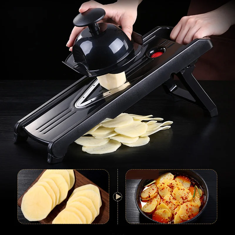 Fruit & Vegetable Cutter with 5 Blades Random Color Multifunctional V-Slicer Mandoline Slicer Food Chopper Kitchen Tool
Fruit & Vegetable Cutter with 5 Blades Random Color Multifunctional V-Slicer Mandoline Slicer Food Chopper Kitchen Tool