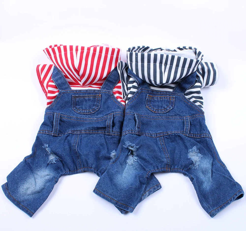 Dog Cat Denim Striped Jumpsuit Hoodie Jean Pet Puppy Coat Jacket Spring/Summer Clothes Apparel 3 Colours
Dog Cat Denim Striped Jumpsuit Hoodie Jean Pet Puppy Coat Jacket Spring/Summer Clothes Apparel 3 Colours