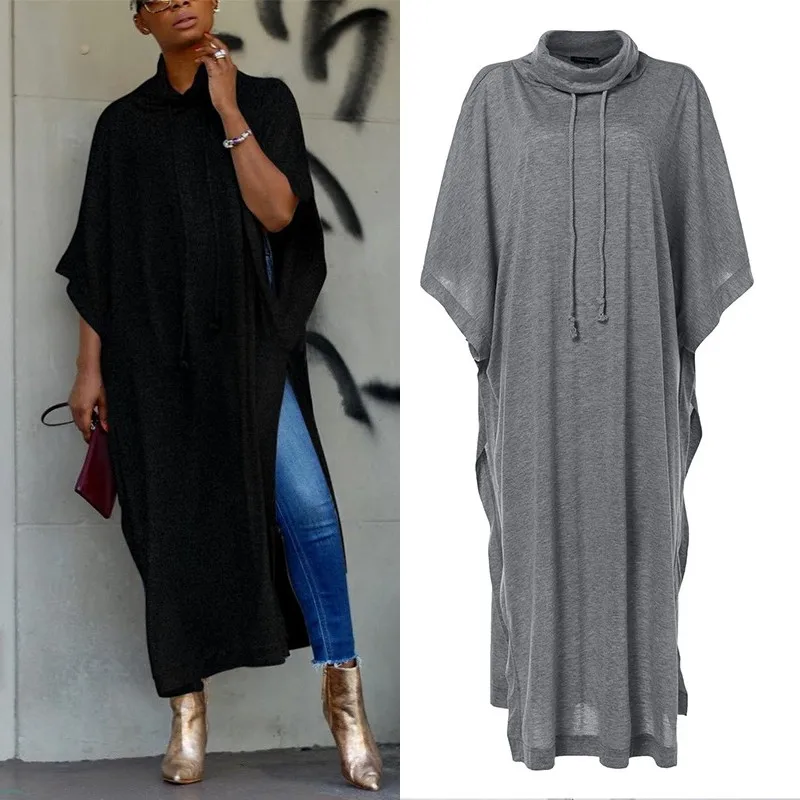 Kaftan Batwing Sleeve Maxi Dress Women's Summer Sundress 2019 ZANZEA Female Drawstring Cowl Neck Vestidos Cloak Split Tunic Robe
Kaftan Batwing Sleeve Maxi Dress Women's Summer Sundress 2019 ZANZEA Female Drawstring Cowl Neck Vestidos Cloak Split Tunic Robe