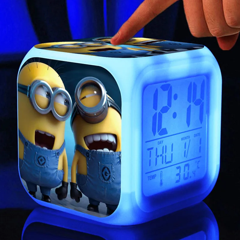 Hot Sales Cute Minion Alarm Clocks Glowing LED Color Change alarm clocks Kids Multifunctio toys digital alarm clocks
Hot Sales Cute Minion Alarm Clocks Glowing LED Color Change alarm clocks Kids Multifunctio toys digital alarm clocks