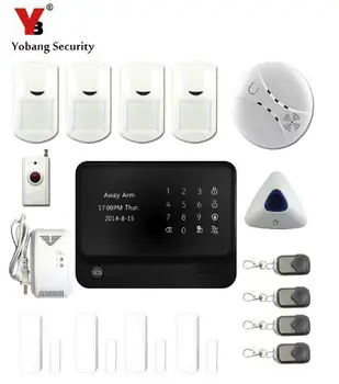 YobangSecurity Touch Keypad G90B WIFI GSM Alarm for Home Security IOS Android APP Gas Leak Sensor 433Mhz Smoke Detector
YobangSecurity Touch Keypad G90B WIFI GSM Alarm for Home Security IOS Android APP Gas Leak Sensor 433Mhz Smoke Detector