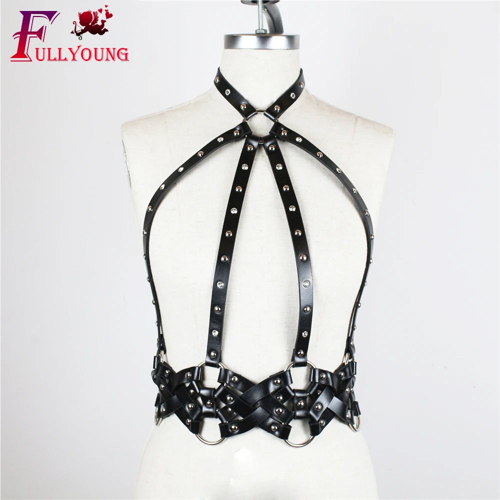 Fullyoung Bandage Leather Harne Sexy Women Harness Body Suspenders Straps Women Sexy Female Erotic Lingerie Chest Belt
Fullyoung Bandage Leather Harne Sexy Women Harness Body Suspenders Straps Women Sexy Female Erotic Lingerie Chest Belt