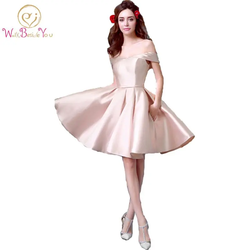 100% Real Images 2019 Cocktail Dresses with Pocket Pink Knee Length Satin vestido de festa cortos elegantes Party Formal Gown
100% Real Images 2019 Cocktail Dresses with Pocket Pink Knee Length Satin vestido de festa cortos elegantes Party Formal Gown