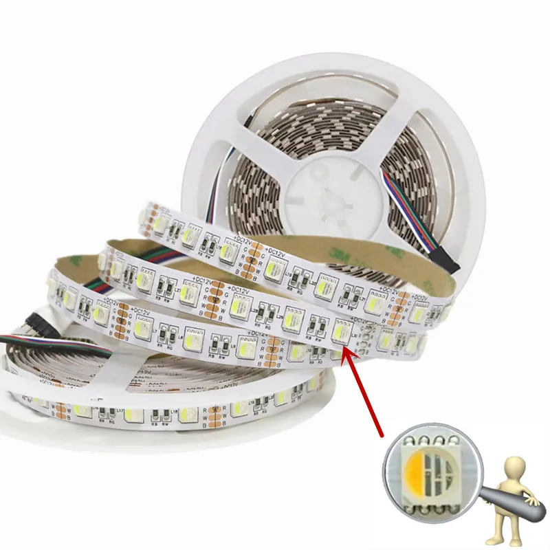 SMD 5050 4 in 1 RGBW RGBWW LED Strip Non waterproof 5M 300LED DC 12V LED Light Strips Flexible Neon Tape 4 Colors in 1 LED Chip
SMD 5050 4 in 1 RGBW RGBWW LED Strip Non waterproof 5M 300LED DC 12V LED Light Strips Flexible Neon Tape 4 Colors in 1 LED Chip