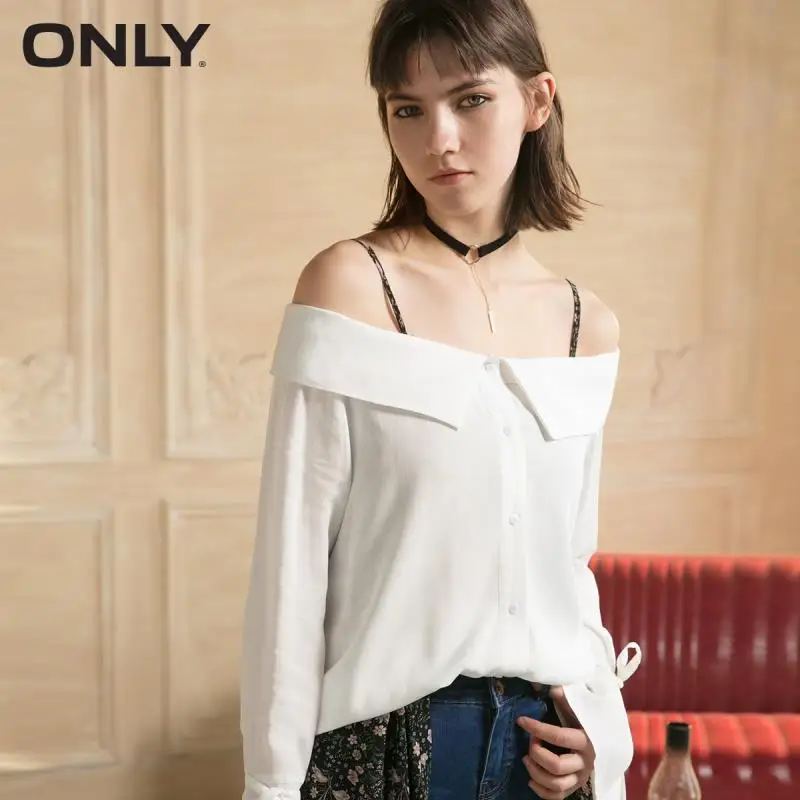 ONLY Brand 2019 NEW fashion dew clavicle striped georgette long sleeve boat neck cuffs splayed lace-up female shirt |118105525
ONLY Brand 2019 NEW fashion dew clavicle striped georgette long sleeve boat neck cuffs splayed lace-up female shirt |118105525