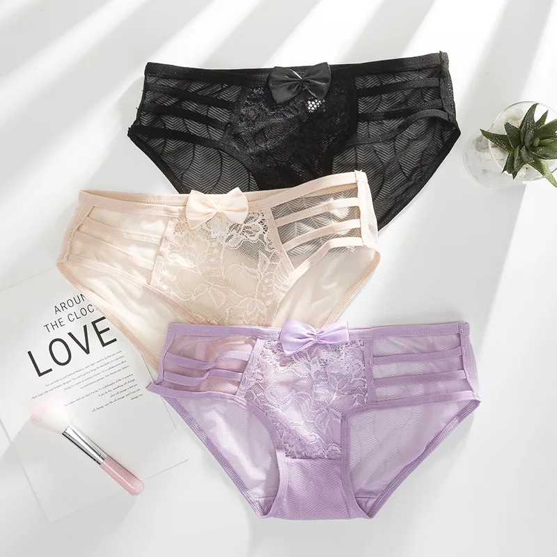 SP&CITY 3PCS Japan Transparent Solid Seamless Panties Set Lace Bow Embroidery Sexy Underwear Women Floral Hollow Out Lingerie
SP&CITY 3PCS Japan Transparent Solid Seamless Panties Set Lace Bow Embroidery Sexy Underwear Women Floral Hollow Out Lingerie